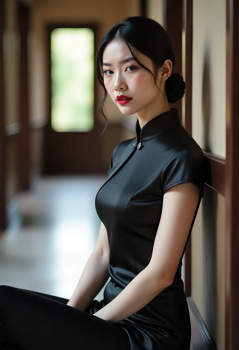 漂亮的学生图书馆之约